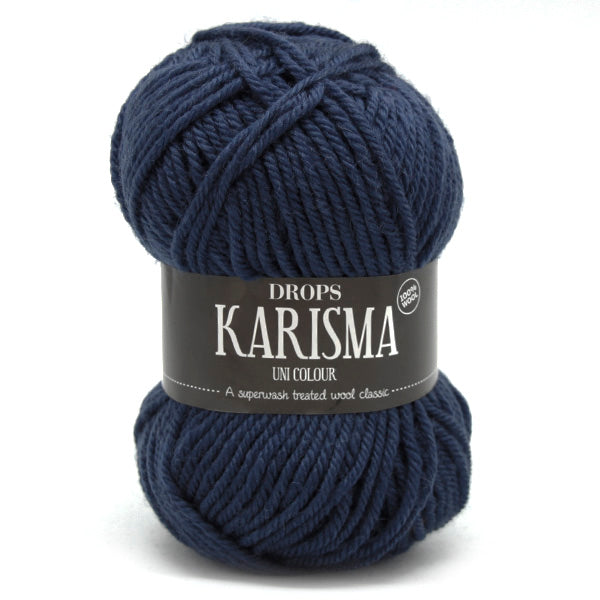Drops Karisma Uni Colour 037 Donkerblauw groen