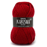 Drops Karisma Uni Colour 048 Donkerrood