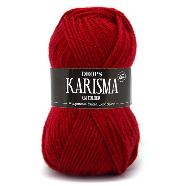 Drops Karisma Uni Colour 048 Donkerrood