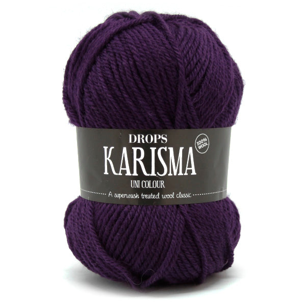 Drops Karisma Uni Colour 076 Donkerpaars