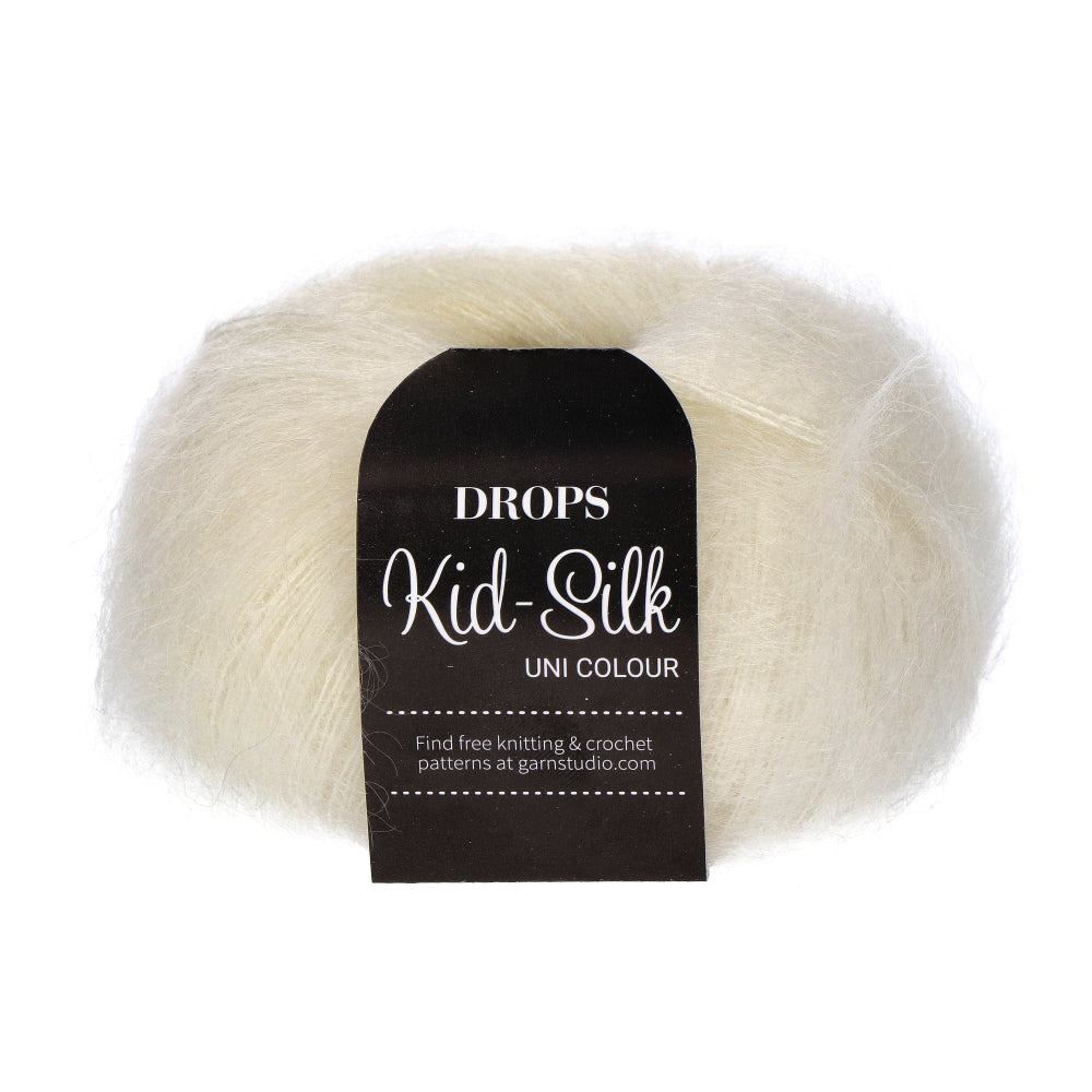 Drops Kid-Silk Uni Colour 001 Naturel