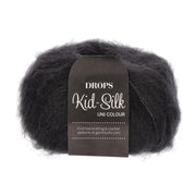 Drops Kid-Silk Uni Colour 002 Zwart