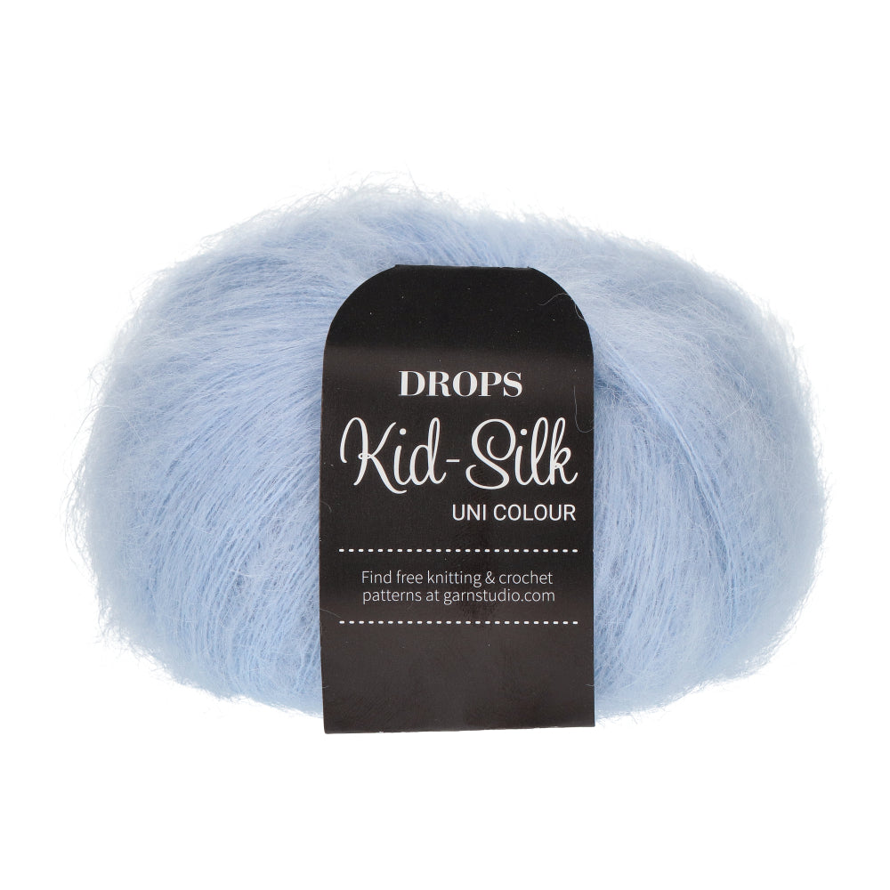 Drops Kid-Silk Uni Colour 007 Licht Hemelsblauw