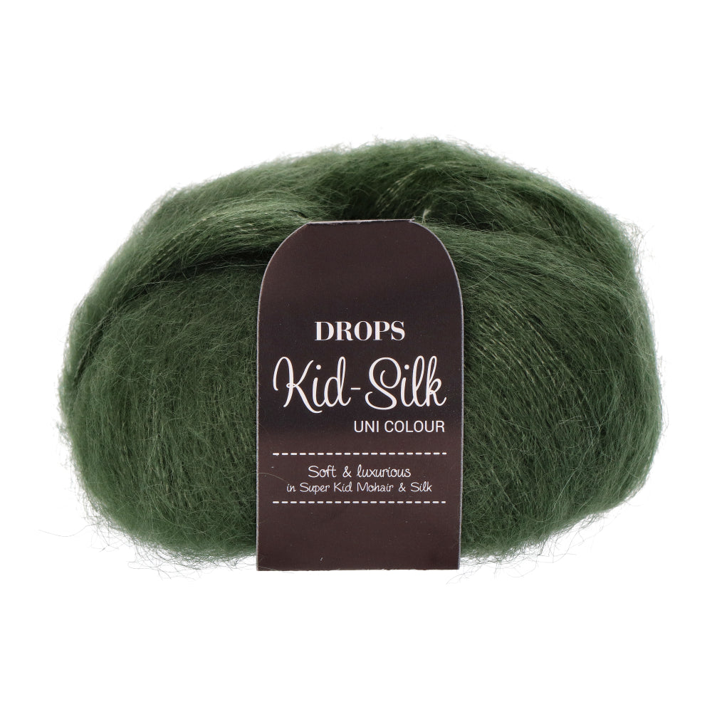 Drops Kid-Silk Uni Colour 019 Donkergroen