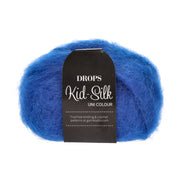 Drops Kid-Silk Uni Colour 021 Kobaltblauw