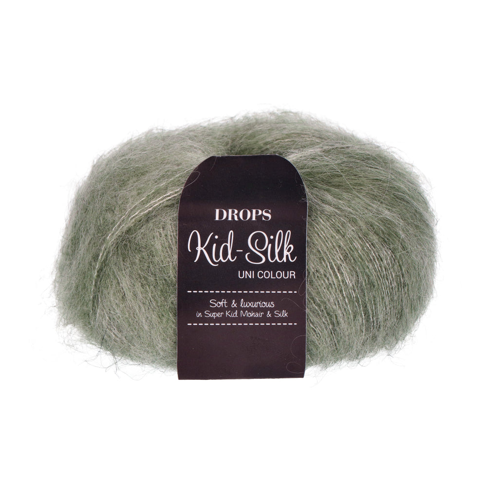 Drops Kid-Silk Uni Colour 034 Saliegroen