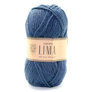Drops Lima Uni Colour 4305 Blauw Indigo