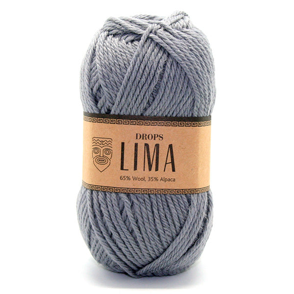 Drops Lima Uni Colour 8465 Grijs