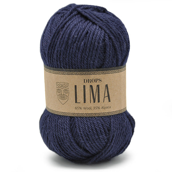 Drops Lima Uni Colour 9016 Marineblauw