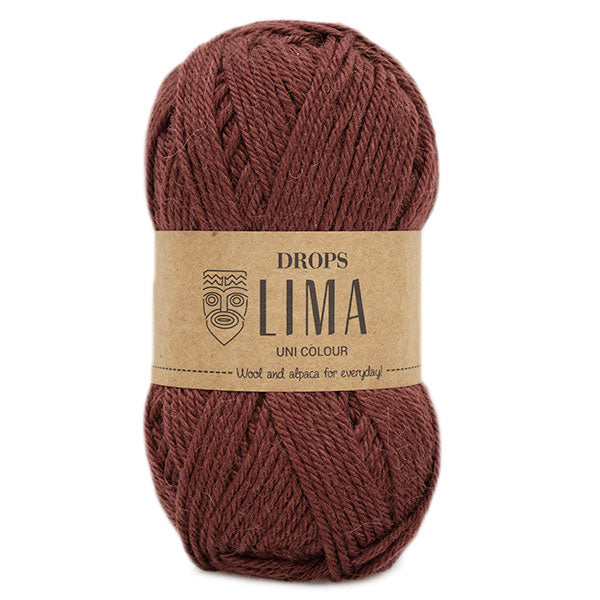 Drops Lima Uni Colour 9023 Wijnrood