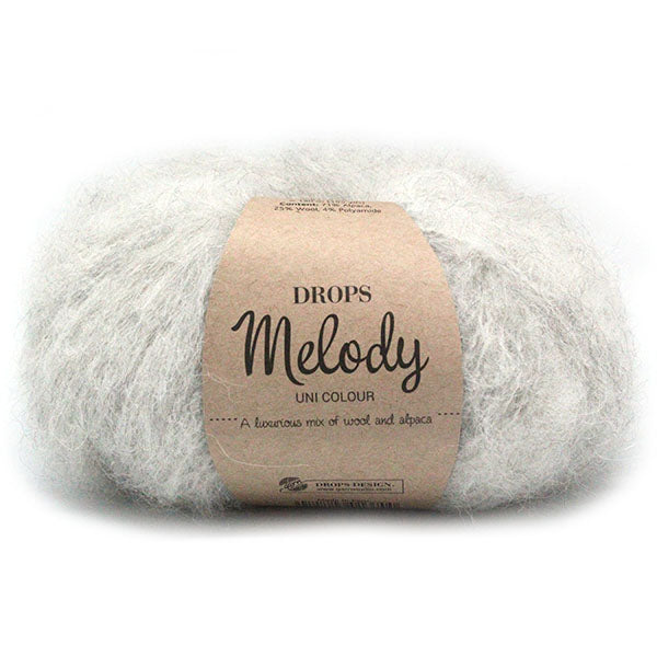 Drops Melody Uni Colour 003 Parelgrijs