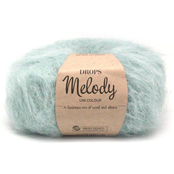 Drops Melody Uni Colour 009 Licht Zeegroen