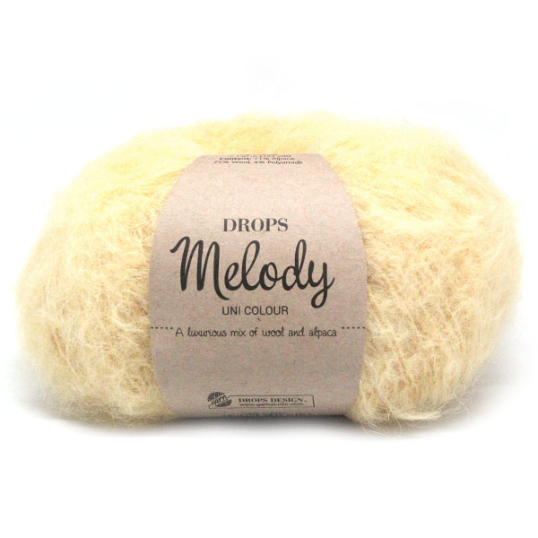 Drops Melody Uni Colour 014 Vanillegeel