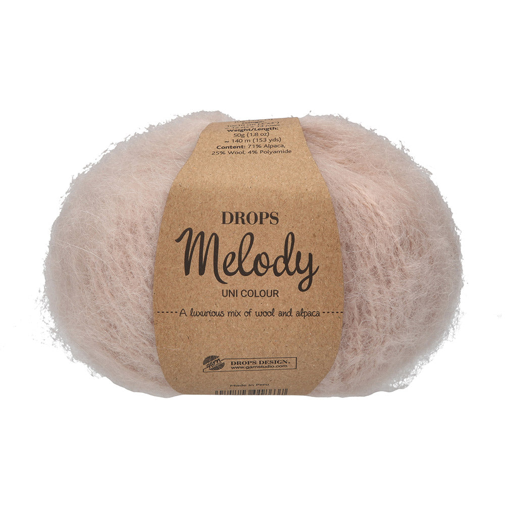 Drops Melody Uni Colour 023 Rozenwater