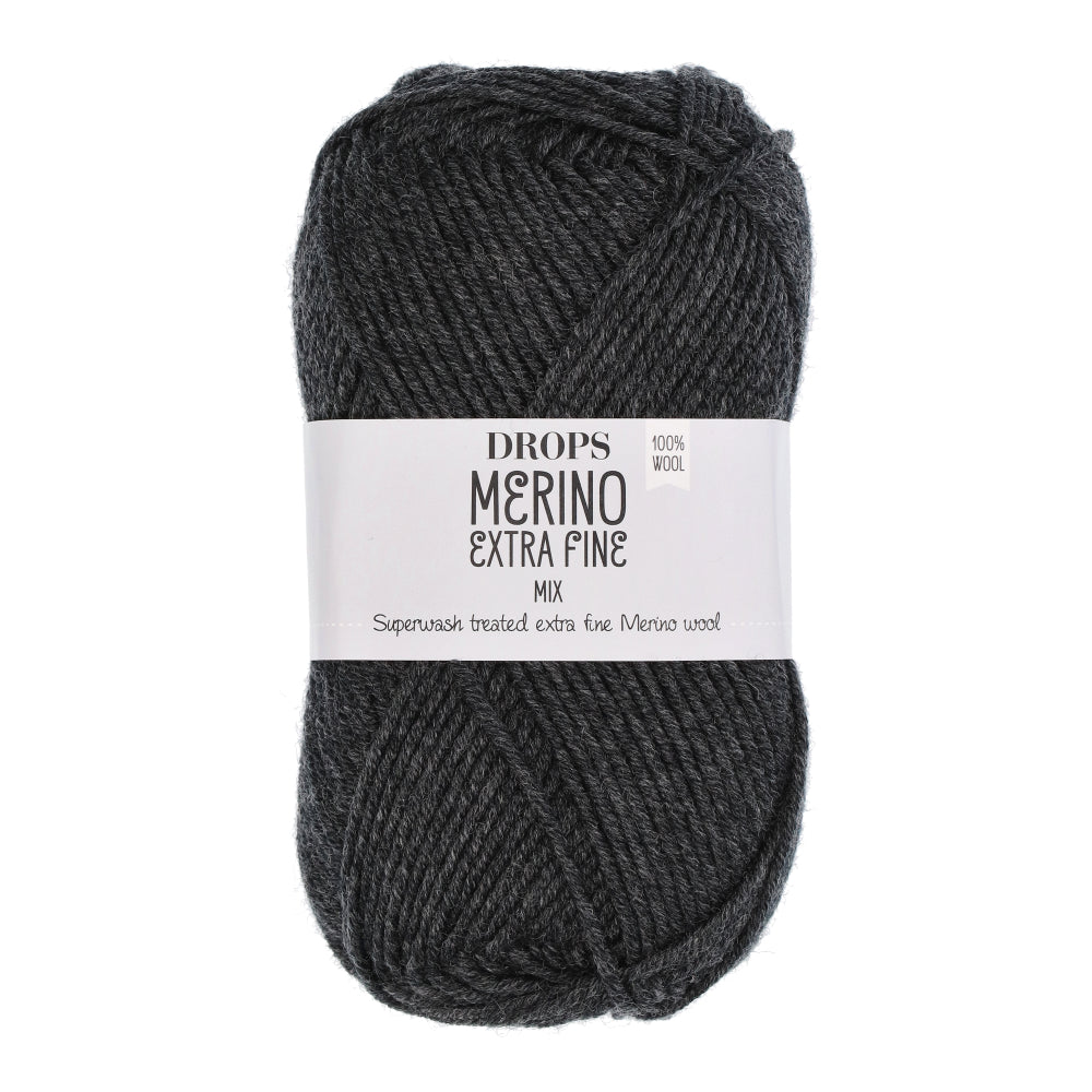 Drops Merino Extra Fine Mix 03 Anthraciet-mix