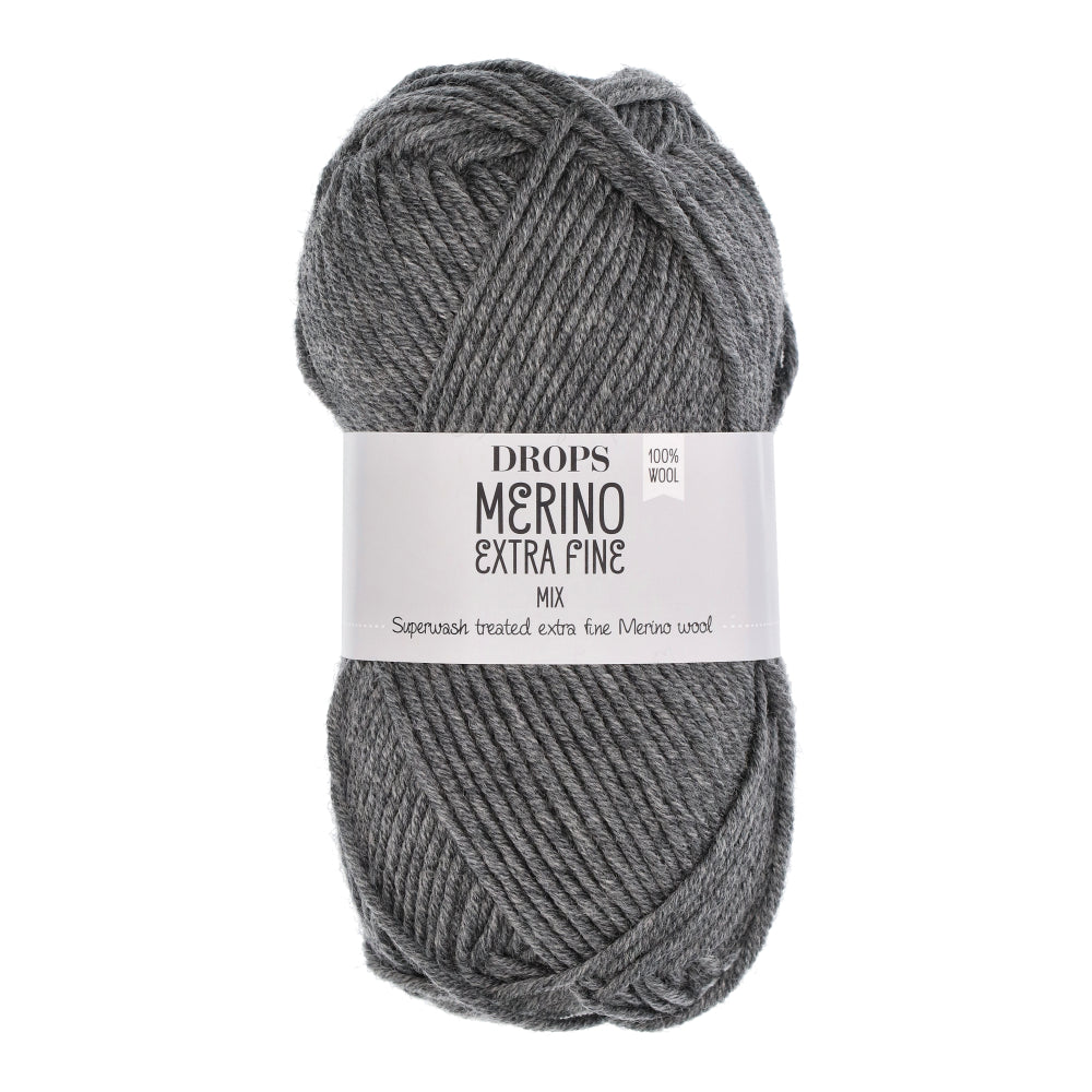 Drops Merino Extra Fine Mix 04 Grijs-mix