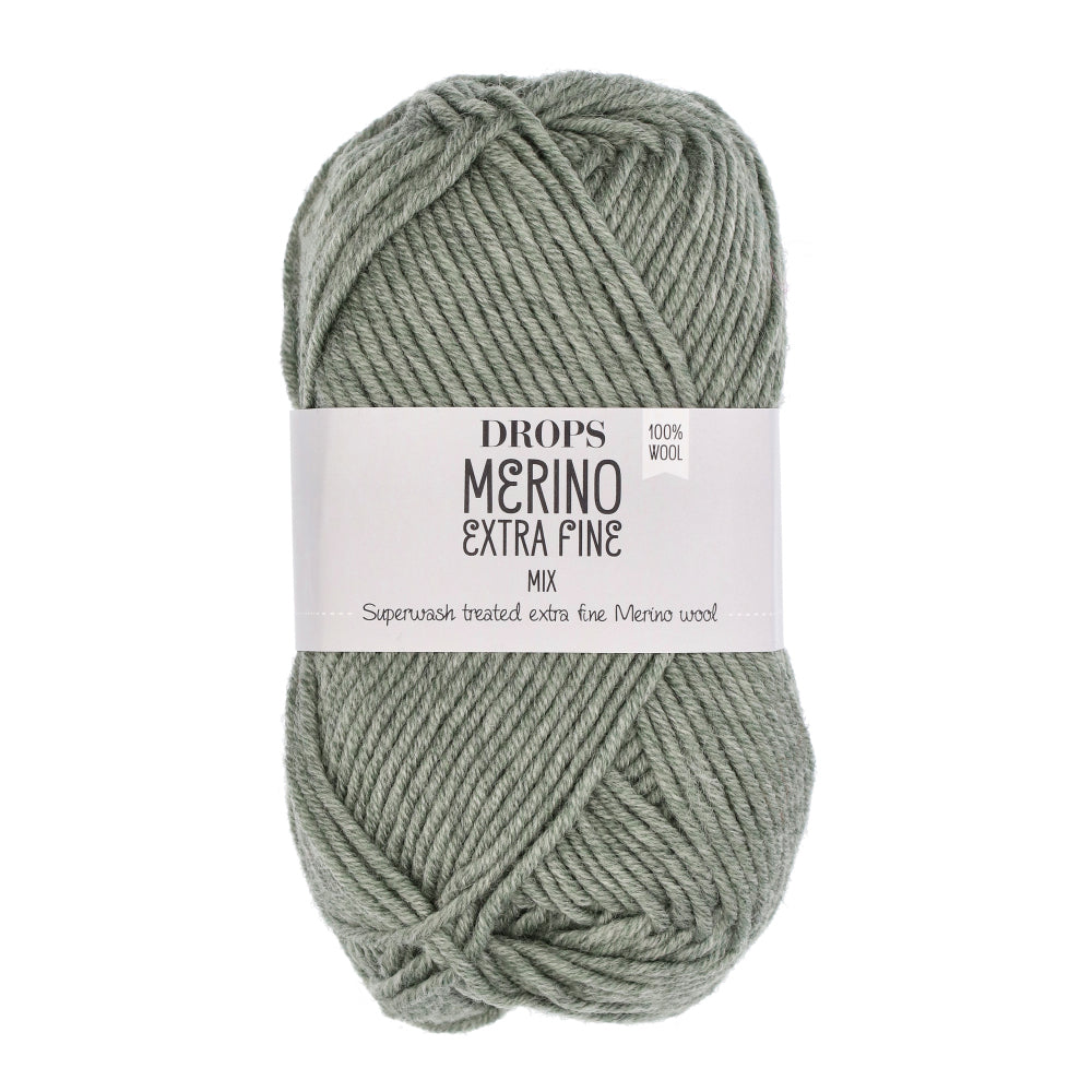 Drops Merino Extra Fine Mix 47 Saliegroen