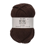 Drops Merino Extra Fine Uni Colour 09 Donkerbruin