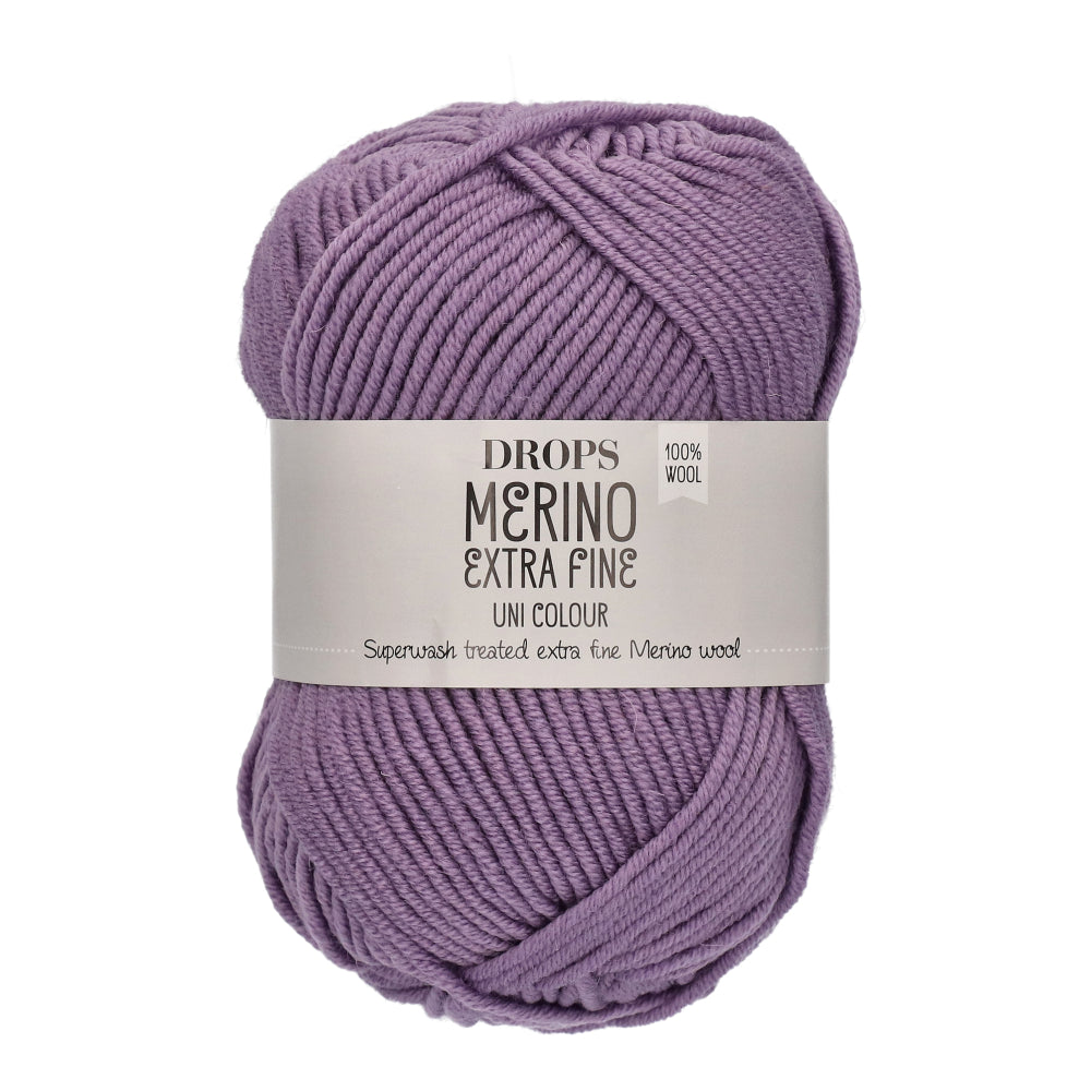Drops Merino Extra Fine Uni Colour 22 Lila