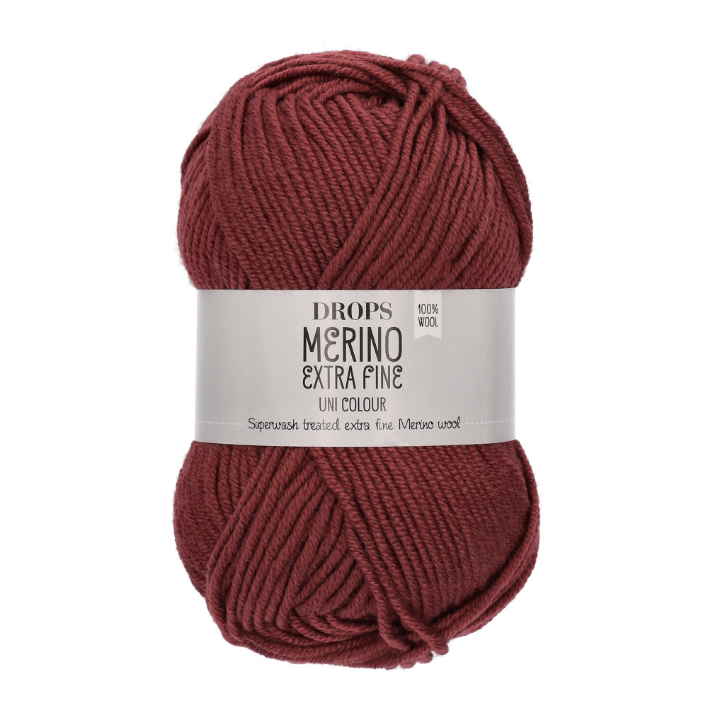 Drops Merino Extra Fine Uni Colour 48 Bordeaux