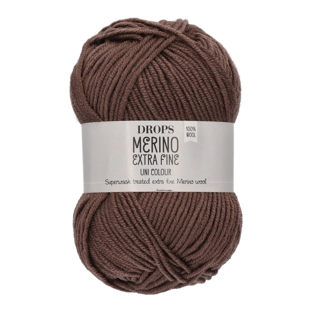 Drops Merino Extra Fine Uni Colour 49 Chocolade