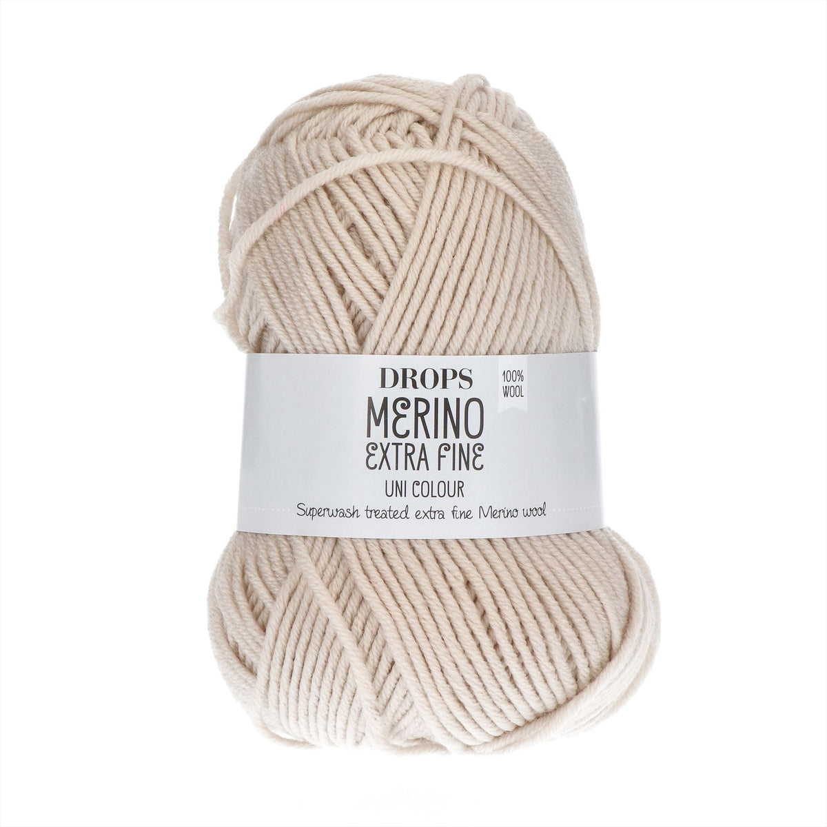 Drops Merino Extra Fine Uni Colour 50 Lichtbeige