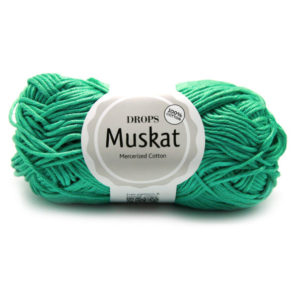 Drops Muskat Uni Colour 03 Mintgroen