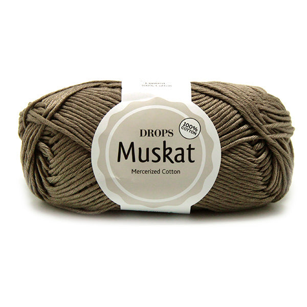 Drops Muskat Uni Colour 24 Grijsbruin