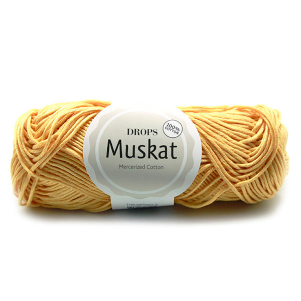 Drops Muskat Uni Colour 30 Vanillegeel
