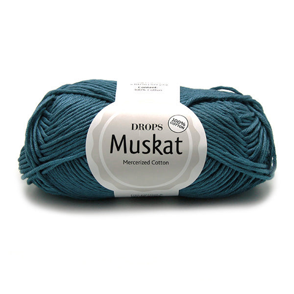 Drops Muskat Uni Colour 36 Denimblauw