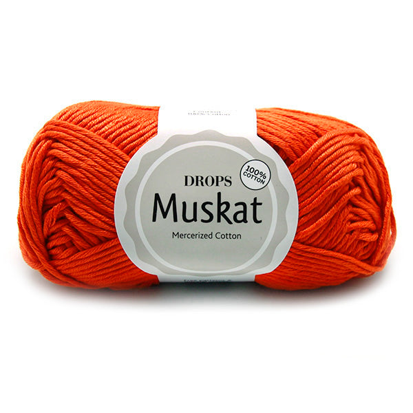 Drops Muskat Uni Colour 49 Donker oranje