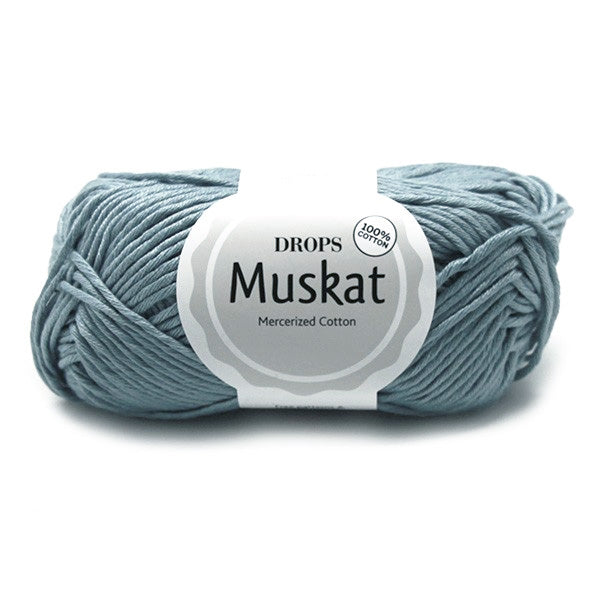 Drops Muskat Uni Colour 76 Licht Denimblauw