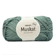 Drops Muskat Uni Colour 80 Saliegroen
