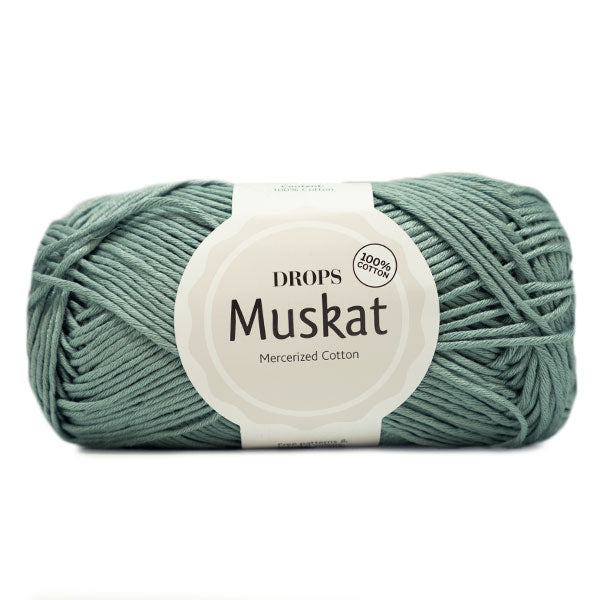 Drops Muskat Uni Colour 80 Saliegroen