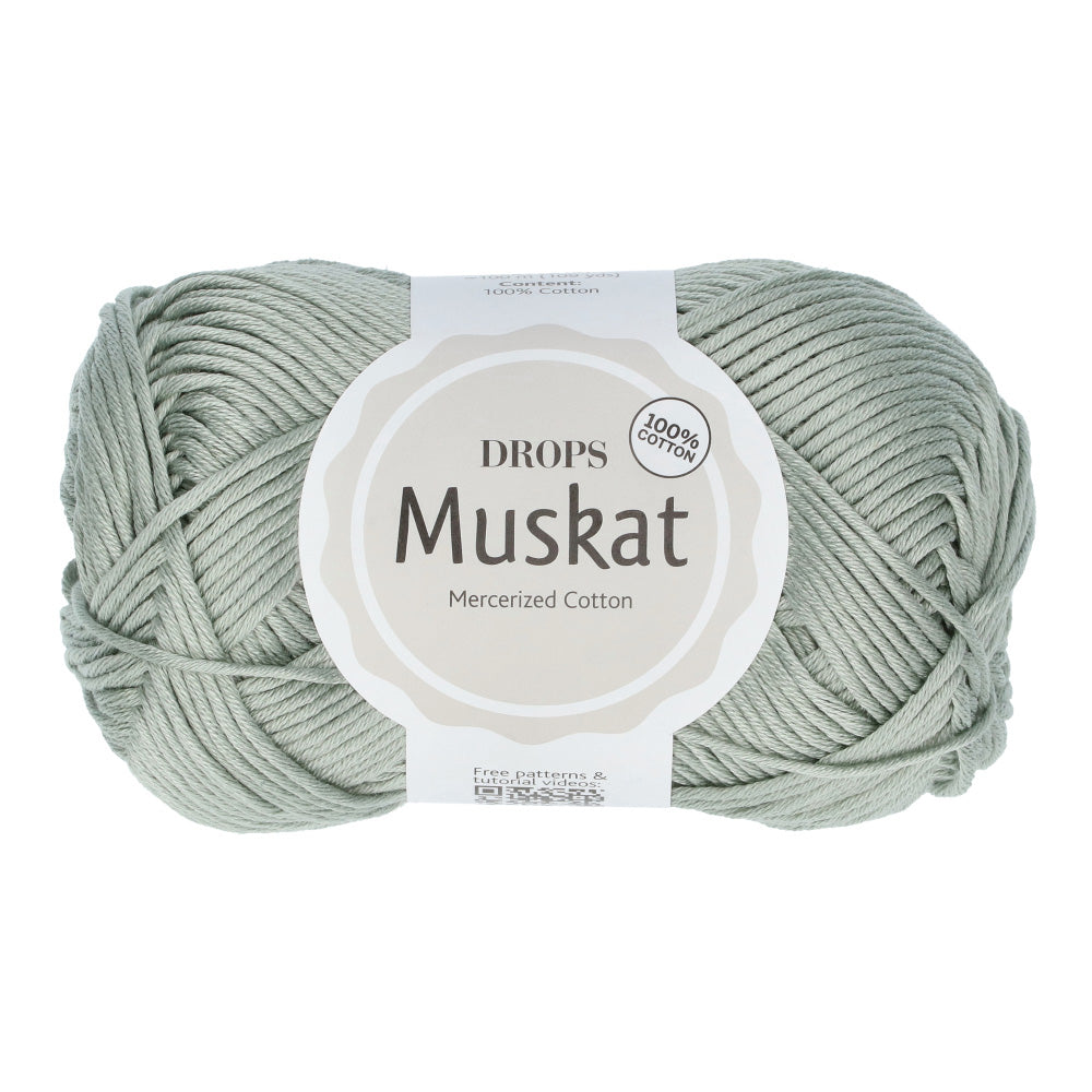 Drops Muskat Uni Colour 89 Licht Zeegroen