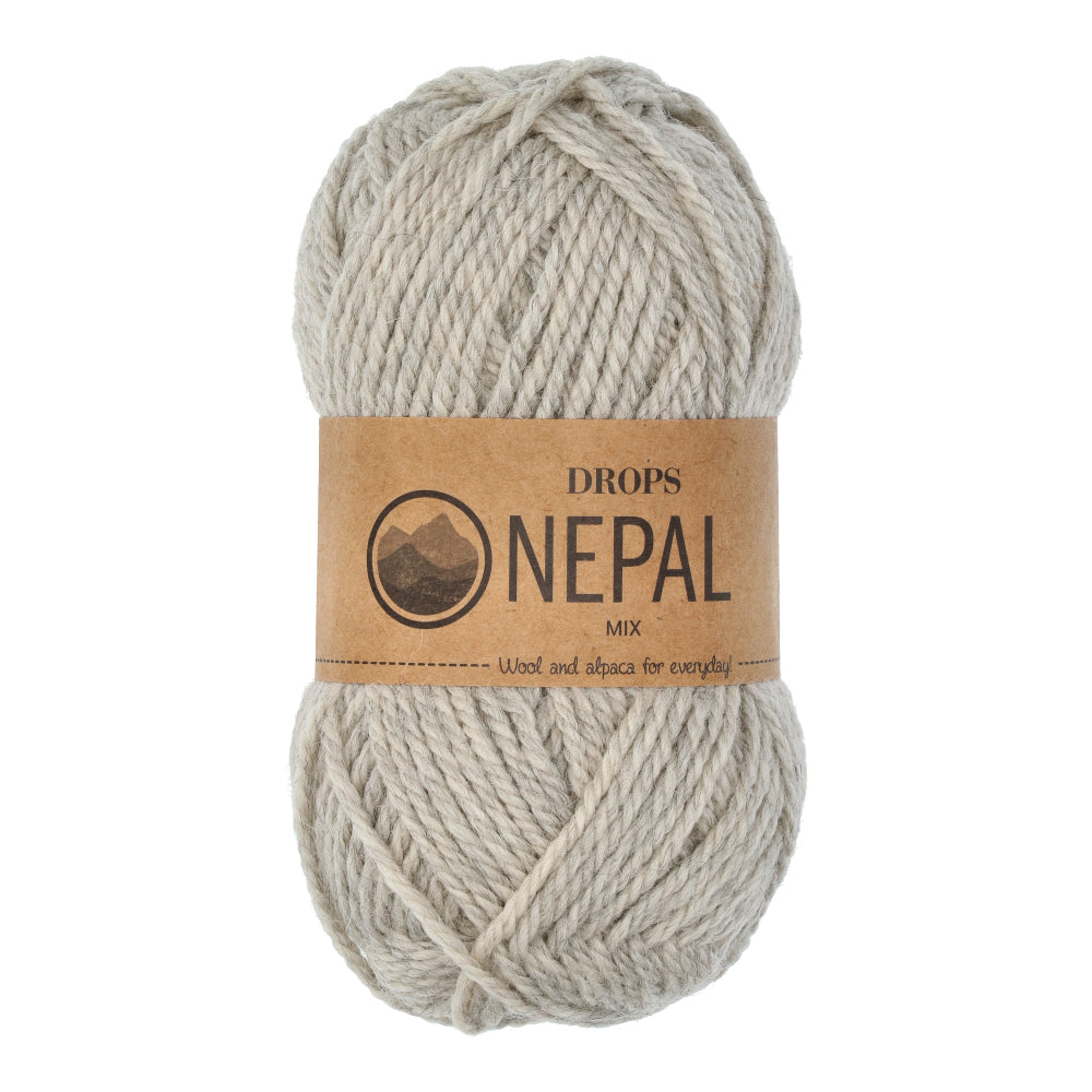 Drops Nepal Mix 500 Lichtgrijs