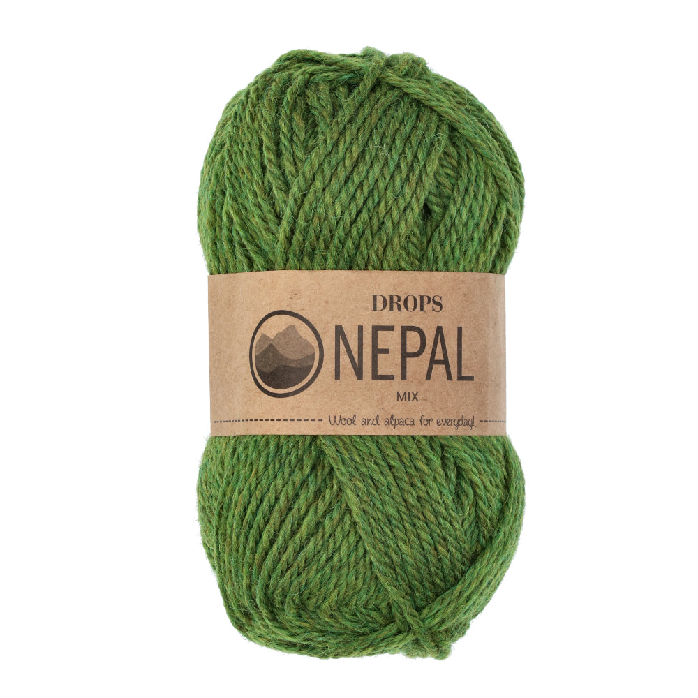 Drops Nepal Mix 7238 Olijfgroen