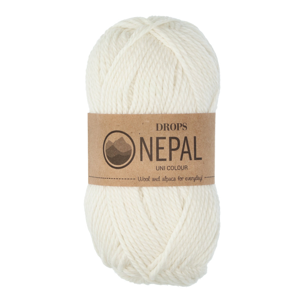 Drops Nepal Uni Colour 100 Naturel