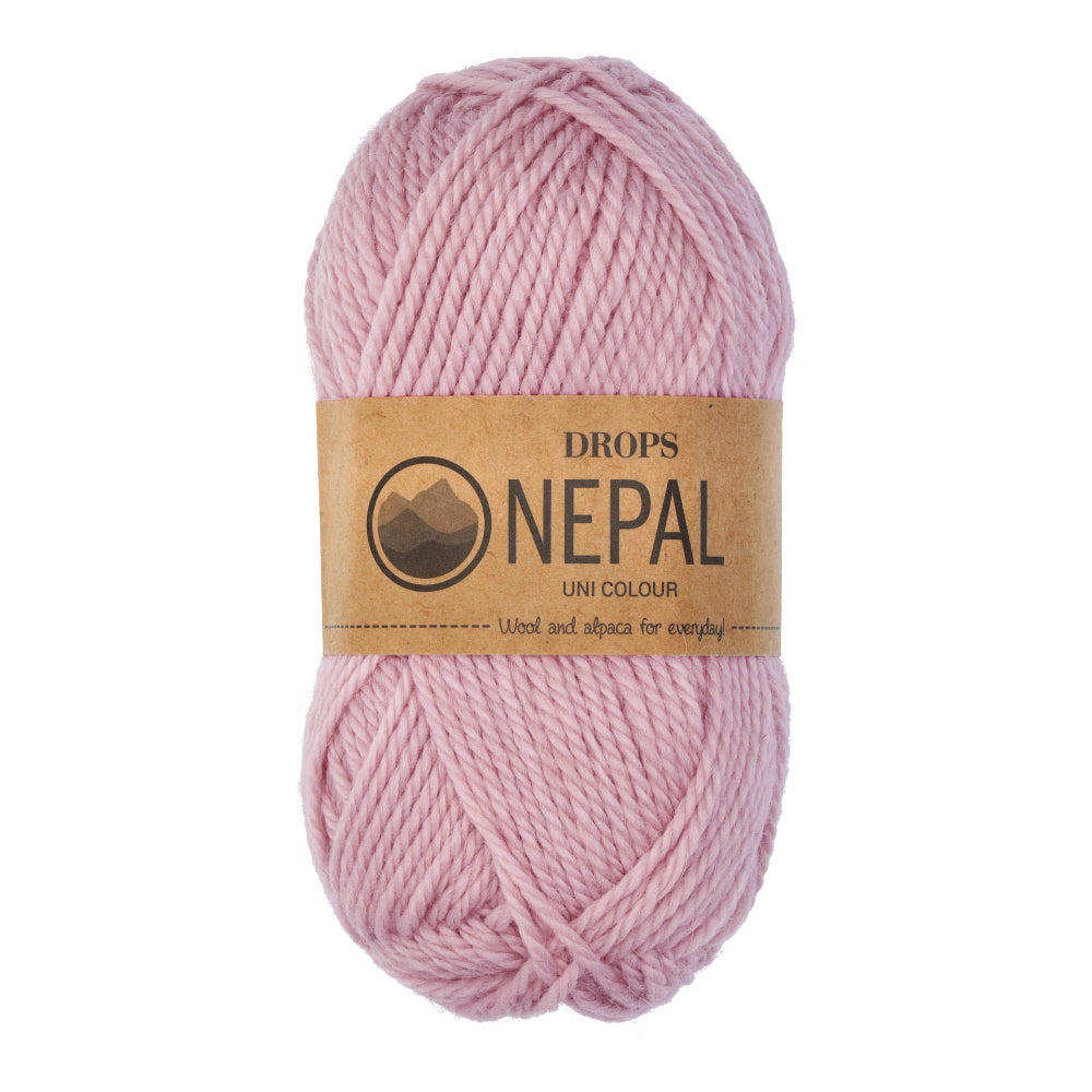 Drops Nepal Uni Colour 3112 Zacht Roze