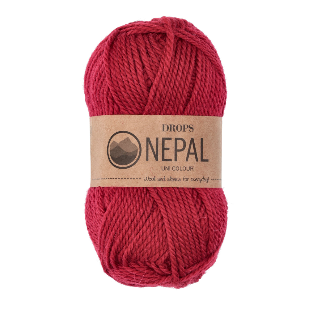 Drops Nepal Uni Colour 3608 Granaatappel