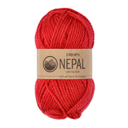 Drops Nepal Uni Colour 3620 Rood