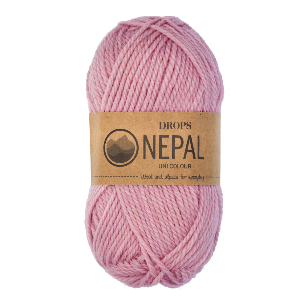 Drops Nepal Uni Colour 3720 Roze