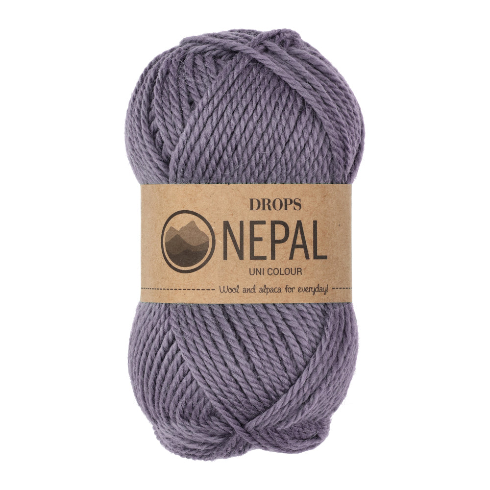 Drops Nepal Uni Colour 4311 Grijspaars