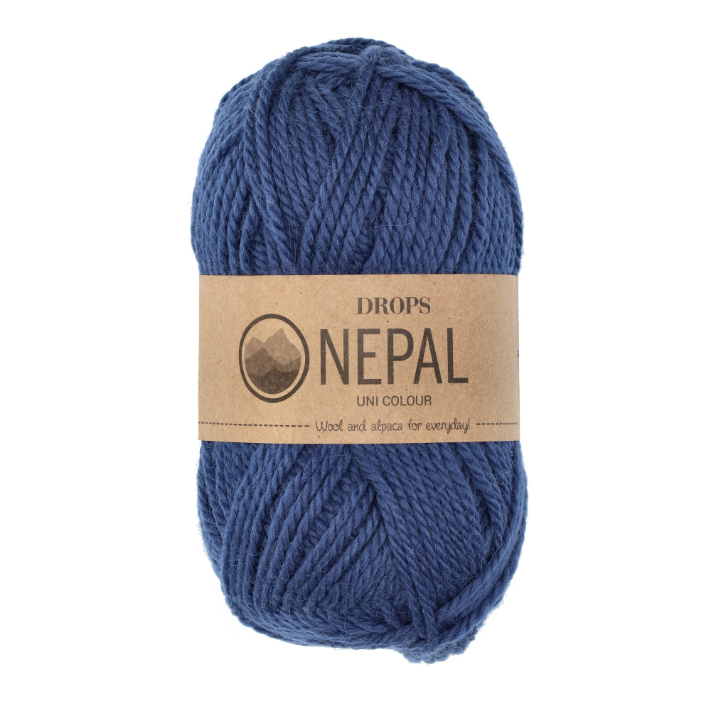 Drops Nepal Uni Colour 6790 Koningsblauw