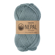 Drops Nepal Uni Colour 7139 Grijs/Groen