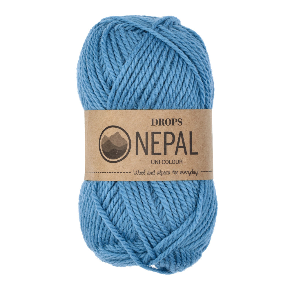 Drops Nepal Uni Colour 8783 Vergeet-Me-Niet