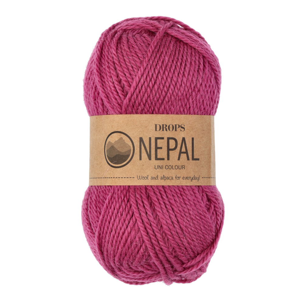 Drops Nepal Uni Colour 8910 Framboos
