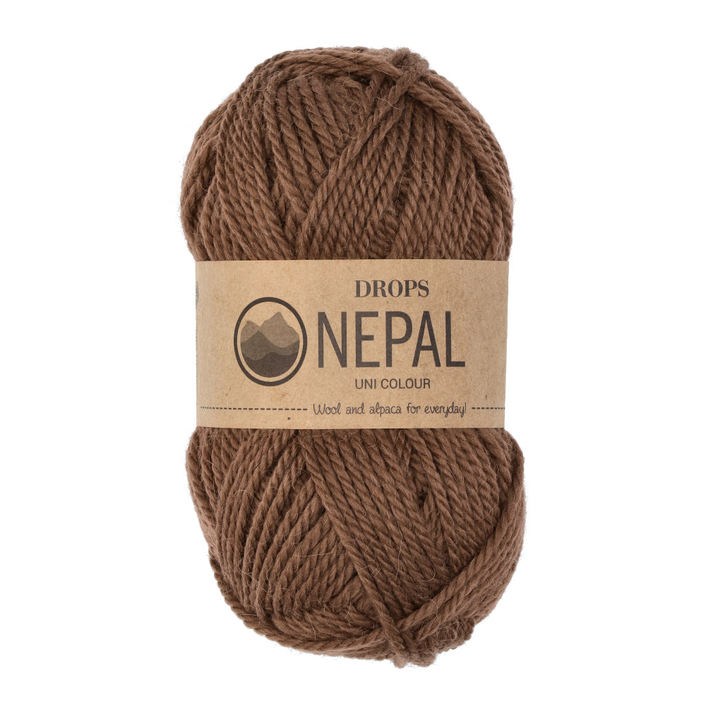 Drops Nepal Uni Colour 8917 Walnoot