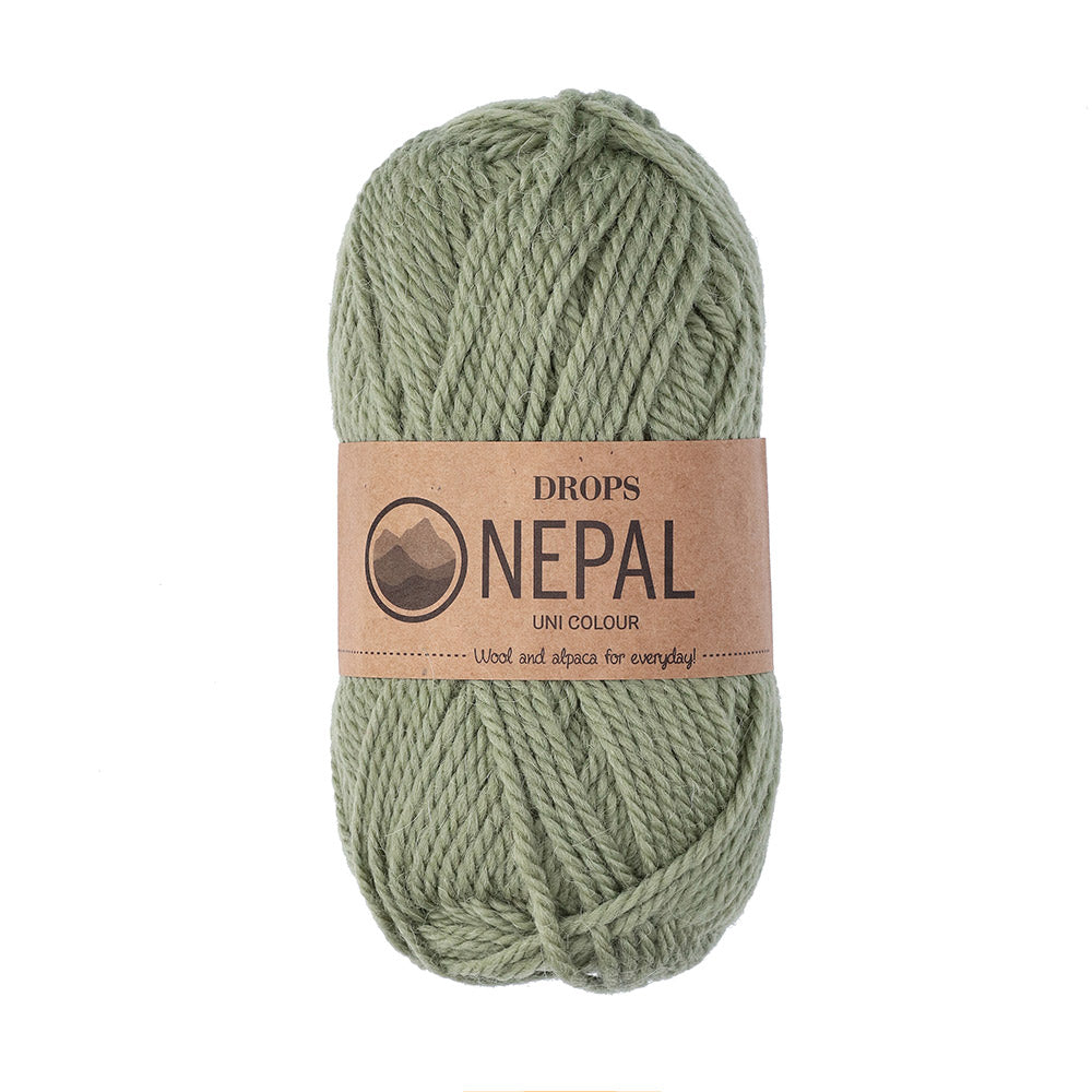 Drops Nepal Uni Colour 8918 Mosgroen