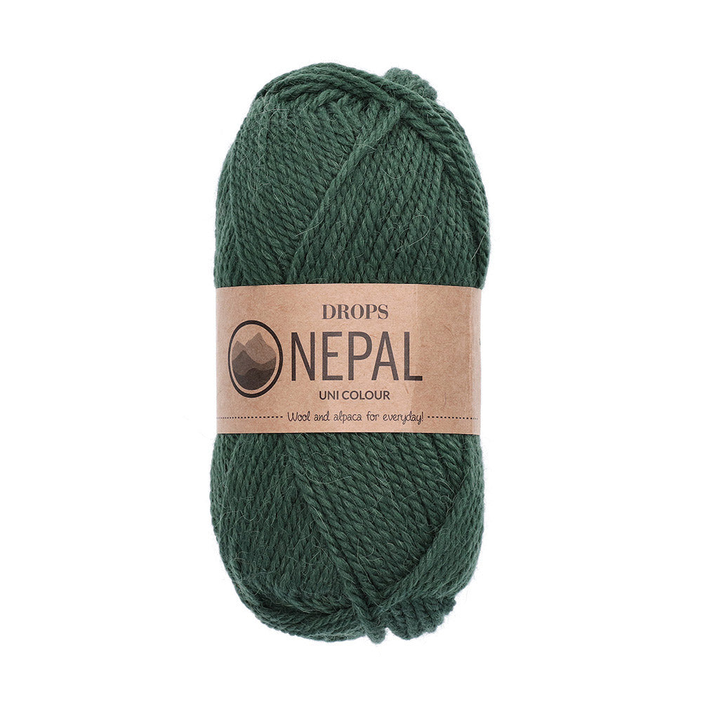 Drops Nepal Uni Colour 8921 Donkere Klimop